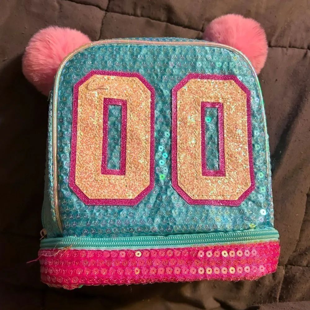 Sequins fuzzy lunchbox 